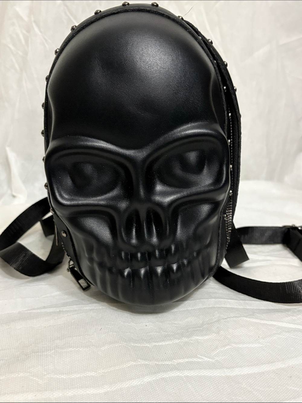 Black Skull Backpack Bag NWOT